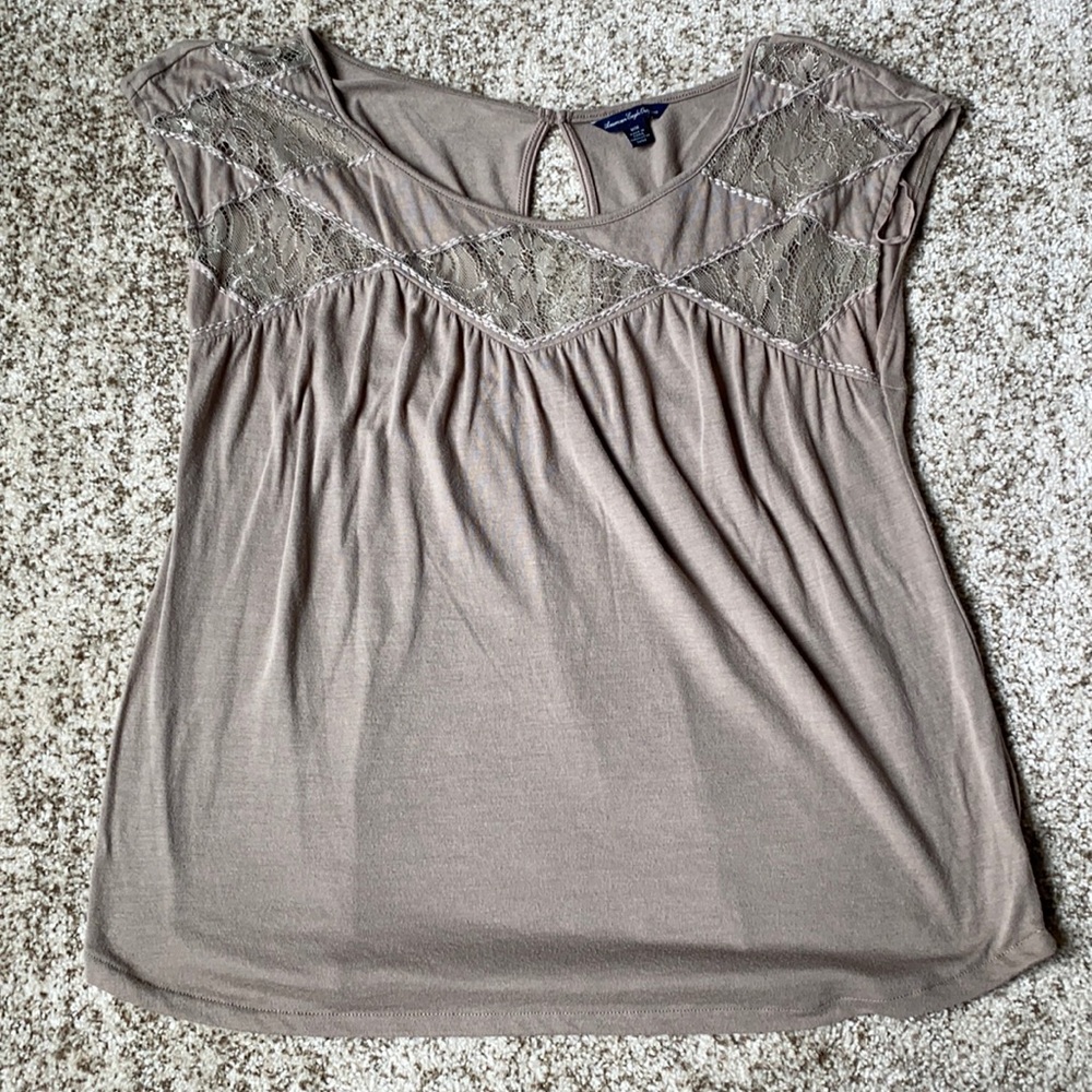 AE brown tee